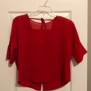 Red blouse